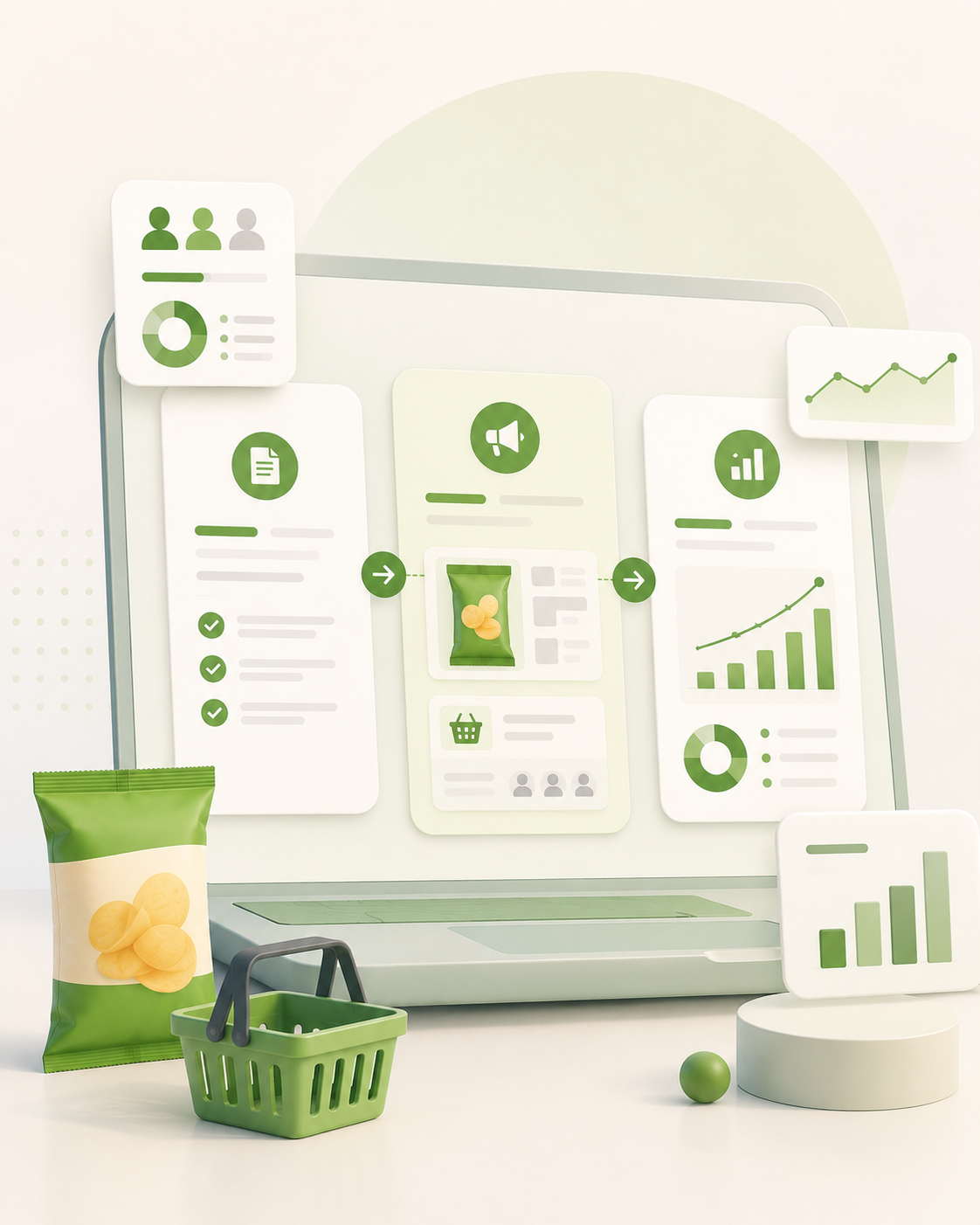 Panel planowania kampanii FMCG z formatami i raportowaniem dla agencji mediowych