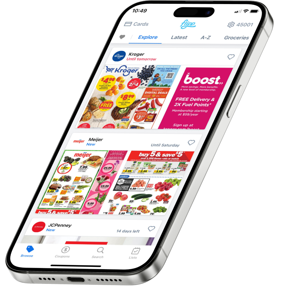 Prospekt-App-Screen mit Wochenangeboten