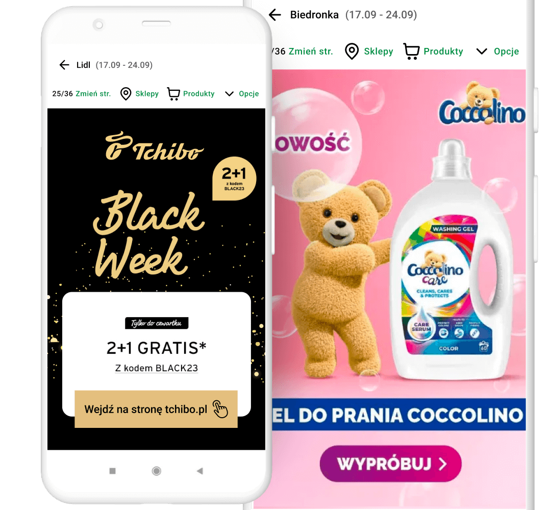 Ad insert - format pełnoekranowy w aplikacji Moja Gazetka
