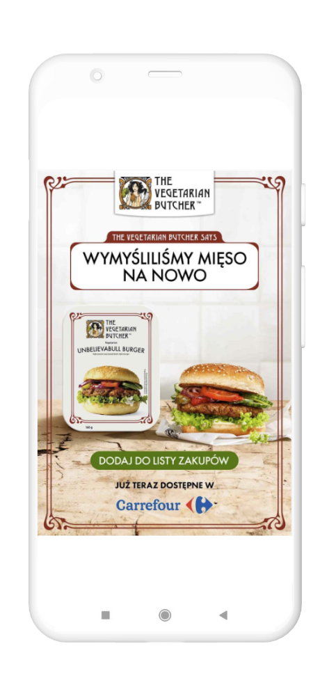 kreacja reklamowa The Vegetarian Butcher w Mojej Gazetce
